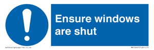 MV10447: Ensure windows are shut