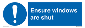 MV10447: Ensure windows are shut