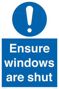 MV10447: Ensure windows are shut