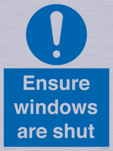 MV10447: Ensure windows are shut