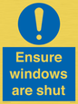 MV10447: Ensure windows are shut