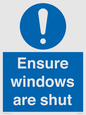 MV10447: Ensure windows are shut
