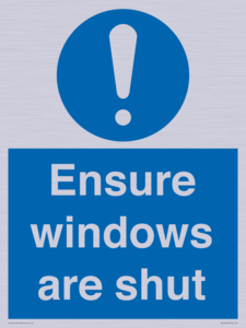 MV10447: Ensure windows are shut