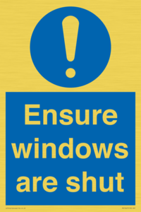 MV10447: Ensure windows are shut