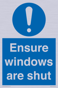 MV10447: Ensure windows are shut
