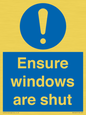 MV10447: Ensure windows are shut
