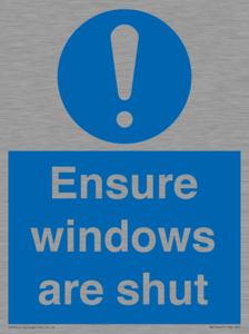 MV10447: Ensure windows are shut