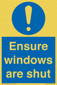 MV10447: Ensure windows are shut