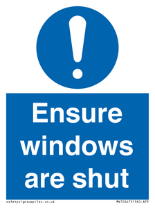 MV10447: Ensure windows are shut