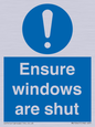 MV10447: Ensure windows are shut