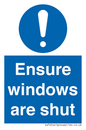 MV10447: Ensure windows are shut