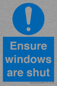MV10447: Ensure windows are shut