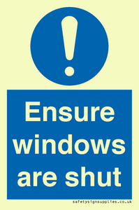 MV10447: Ensure windows are shut