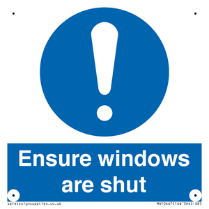 MV10447: Ensure windows are shut