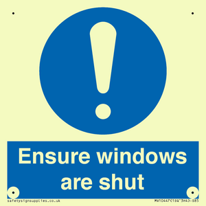 MV10447: Ensure windows are shut