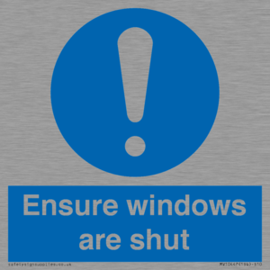 MV10447: Ensure windows are shut