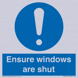MV10447: Ensure windows are shut