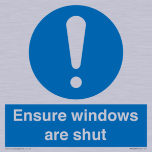 MV10447: Ensure windows are shut