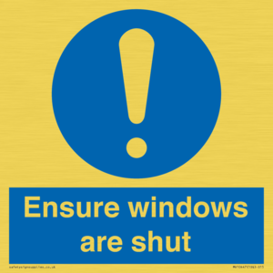 MV10447: Ensure windows are shut