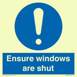 MV10447: Ensure windows are shut