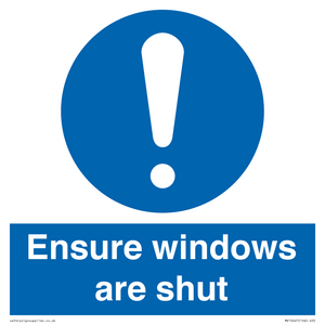 MV10447: Ensure windows are shut
