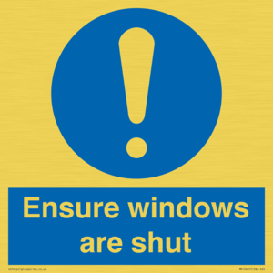 MV10447: Ensure windows are shut