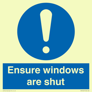 MV10447: Ensure windows are shut