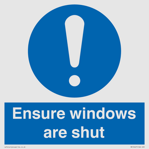 MV10447: Ensure windows are shut