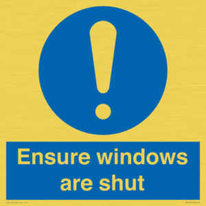 MV10447: Ensure windows are shut