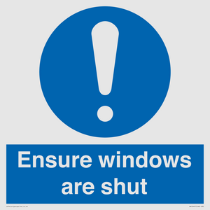 MV10447: Ensure windows are shut