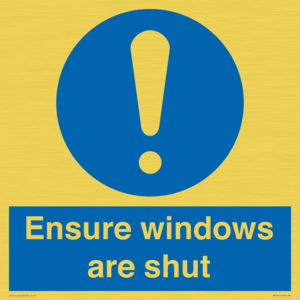 MV10447: Ensure windows are shut
