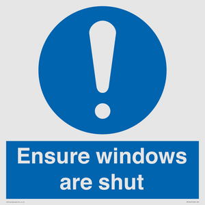 MV10447: Ensure windows are shut
