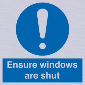 MV10447: Ensure windows are shut