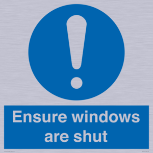 MV10447: Ensure windows are shut