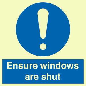 MV10447: Ensure windows are shut