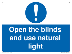 MV10449: Open the blinds and use natural light