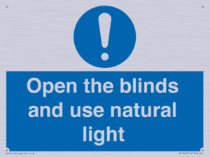 MV10449: Open the blinds and use natural light