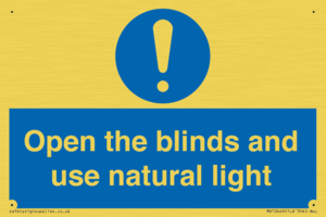 MV10449: Open the blinds and use natural light