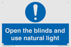 MV10449: Open the blinds and use natural light