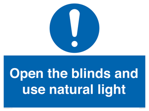 MV10449: Open the blinds and use natural light