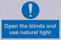 MV10449: Open the blinds and use natural light
