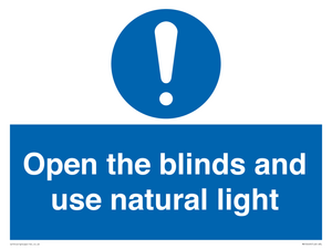 MV10449: Open the blinds and use natural light