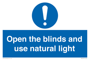 MV10449: Open the blinds and use natural light