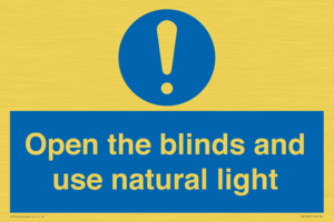 MV10449: Open the blinds and use natural light