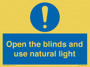 MV10449: Open the blinds and use natural light