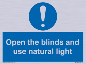 MV10449: Open the blinds and use natural light