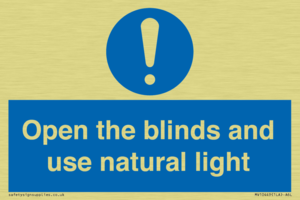 MV10449: Open the blinds and use natural light