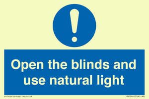 MV10449: Open the blinds and use natural light