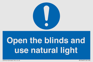 MV10449: Open the blinds and use natural light