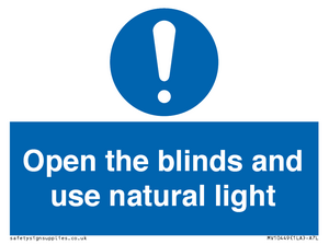 MV10449: Open the blinds and use natural light